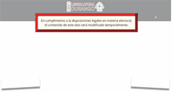 Desktop Screenshot of congresodurango.gob.mx
